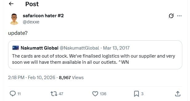 Post safaricon hater 2 dexxe update? nakumatt global nakumattglobal mar 13, the