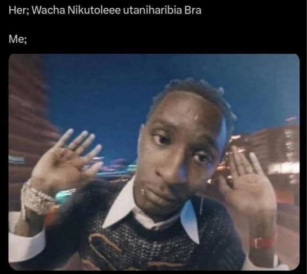 Her wacha nikutoleee utaniharibia bra me