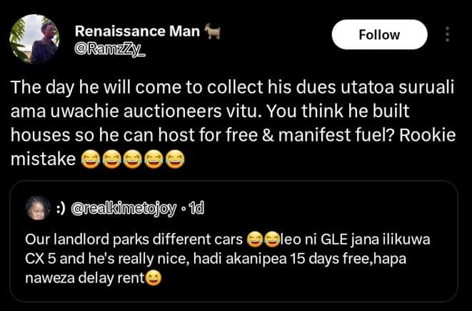 Renaissance man ranl7ly follow the day he will come to collect his dues utatoa s