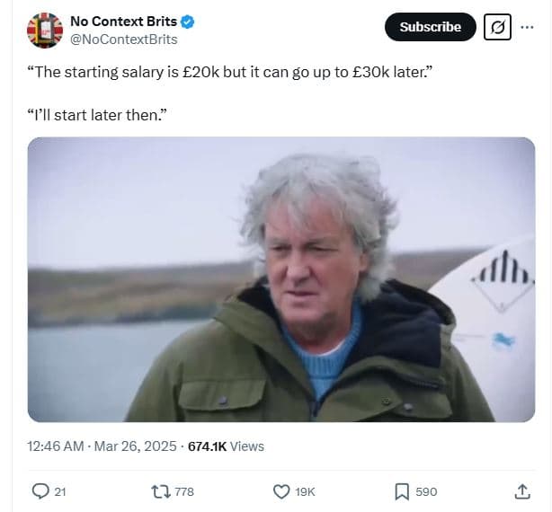No context brits nocontextbrits subscribe the 'starting salary is e2ok but it ca