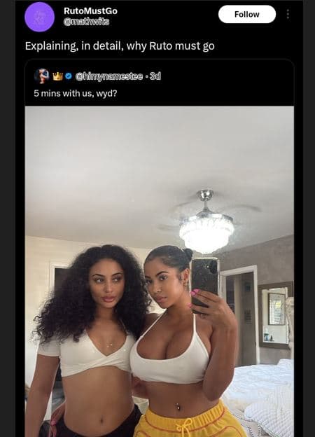 Rutomustgo imadhns follow explaining in detail, why ruto must go hounennestea 34