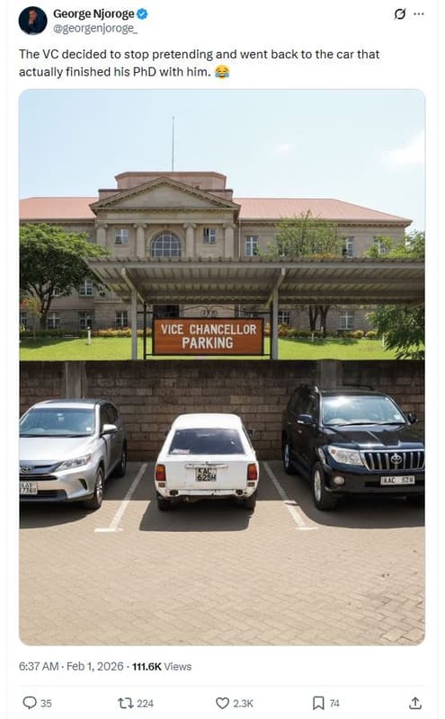 George njoroge georgenjoroge the vc decided to stop pretending and went back to