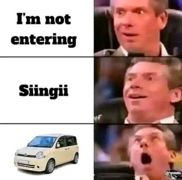 Im not entering siingii