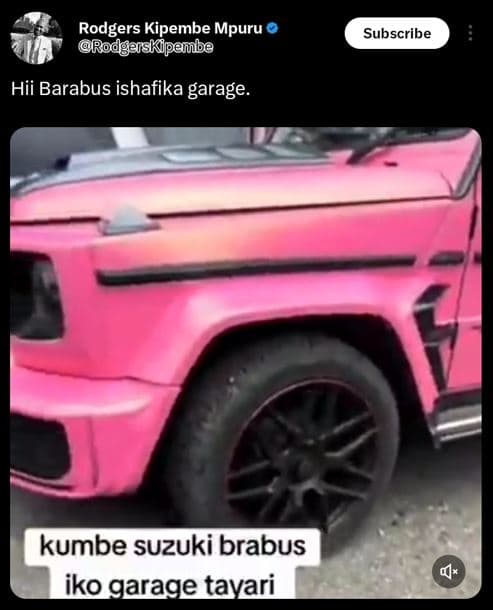 Rodgers kipembe mpuru rodgarskpeube subscribe hii barabus ishafika garage. kumbe