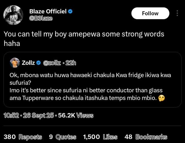 Blaze officiel bblaze follow you can tell my boy amepewa some strong words haha