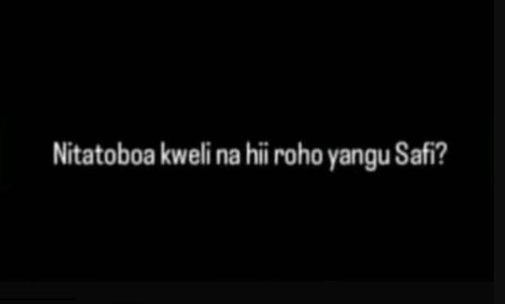 Nitatoboa kweli na hii roho yangu safi?