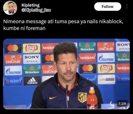 Kipleting kplodng bsc follow nimeona message ati tuma pesa ya nails nikablock ku