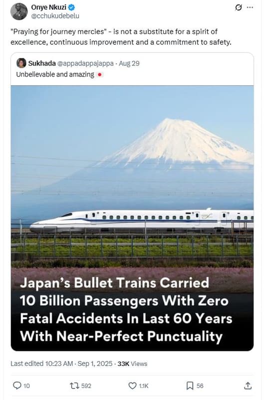 Onye nkuzi cchukudebelu praying for journey mercies is not a substitute for a sp