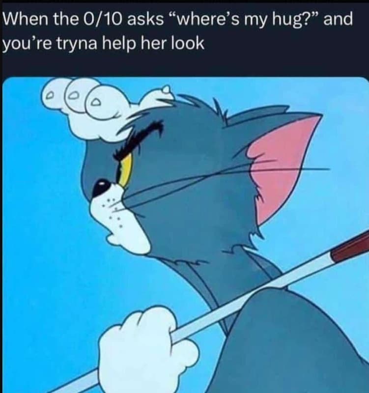 When the 010 asks where's my hug? and you're tryna help her look