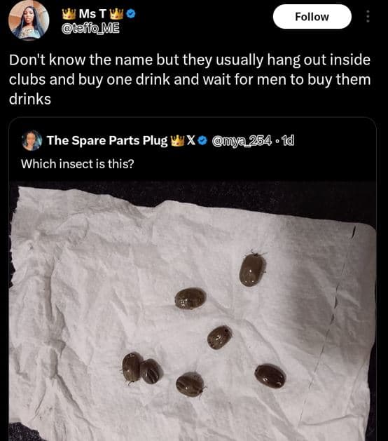 Ms ty teffome follow don't know the name but they usually hang out inside clubs