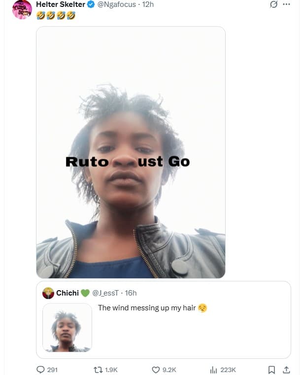 Helter skelter ngafocus . 12h 002 ruto ust go chichi jesst 16h the wind messing