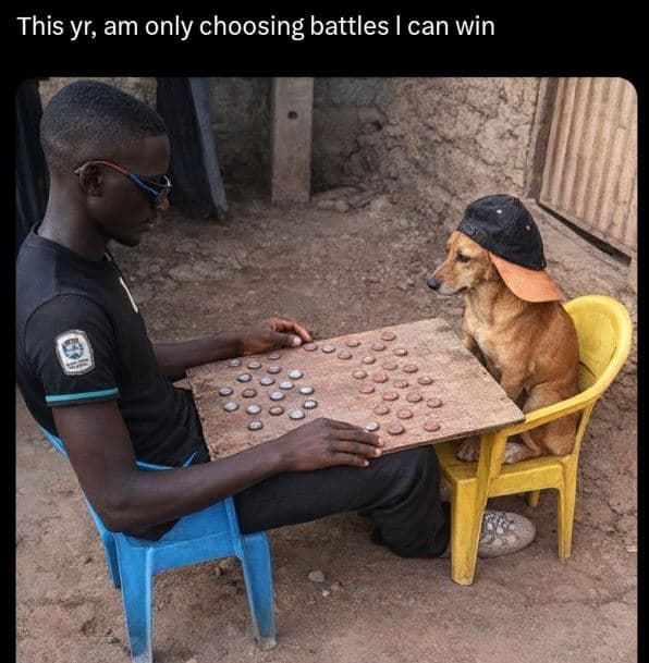 This yr, am only choosing battles can win