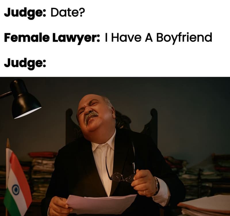 Judge date? female lawyer have a boyfriend judge