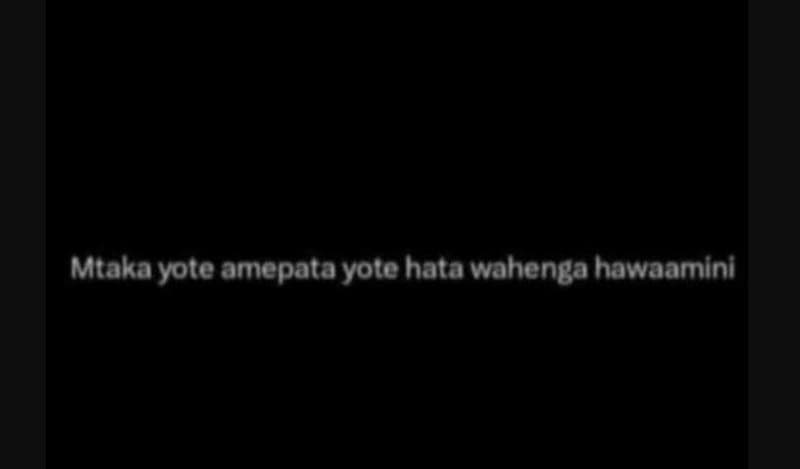 Mtakayote amepata yote hata wahenga hawaamini