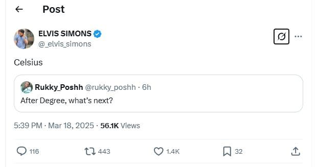 Post elvis simons _elvis_simons celsius rukky_poshh rukky_poshh 6h after degree