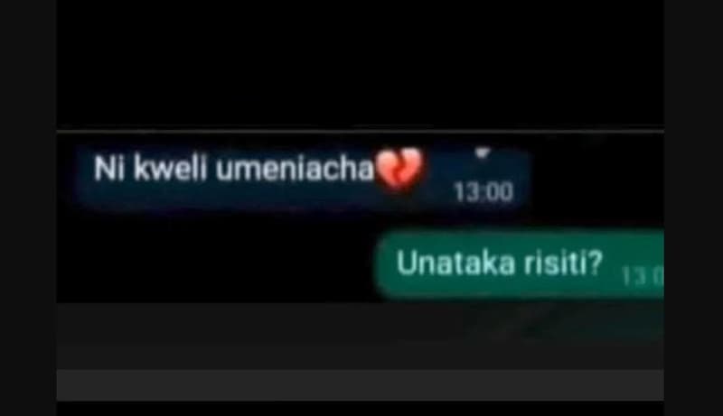 Ni kwell umenlacha unalaka risiti?