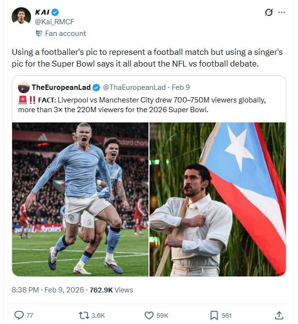 Kai kai_rmcf fan account using a footballer's pic to represent a football match
