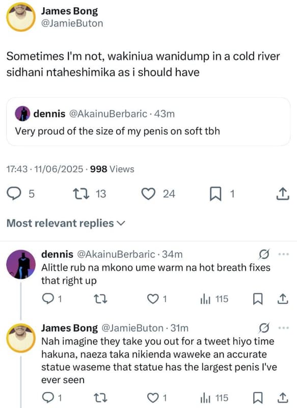 James bong jamiebuton sometimes i'm not wakiniua wanidump in a cold river sidhan