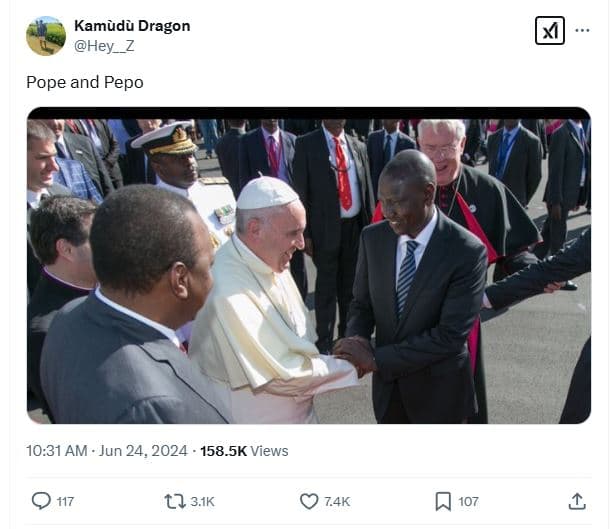 Kamudu dragon hey_z pope and pepo 10.31 am jun 24, 158.5k views 0 17 t2 31k 74k