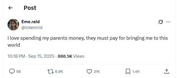 Post eme.rald ickemrld love spending my parents money they must pay for bringing