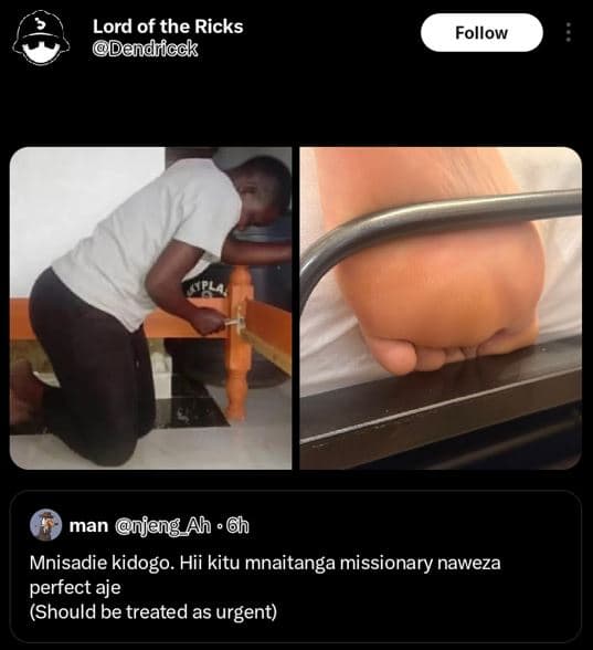 Lord of the ricks dandricck follow man njeng ah 6h mnisadie kidogo. hii kitu mna