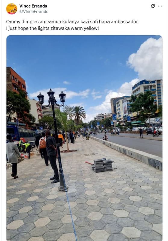 Vince errands vinceerrands ommy dimples ameamua kufanya kazi safi hapa ambassado