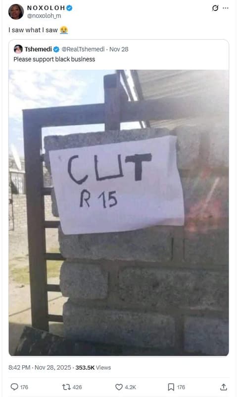 Noxoloh noxoloh_m saw what saw tshemedi realtshemedi nov 28 please support black