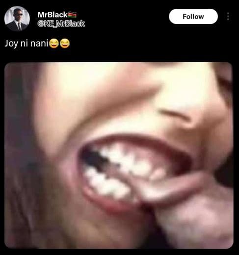 Mrblack ke miblack follow joy ni nanie