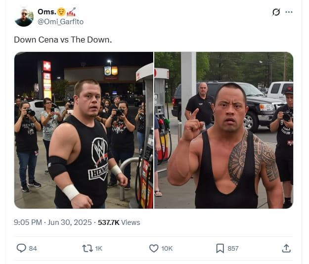 Oms omi_garfito down cena vs the down. 9.05 pm jun 30, 537.7k views 0 84 t2 ı 1o