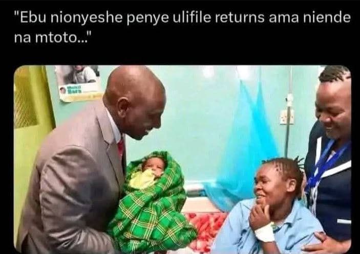 'ebu nionyeshe penye ulifile returns ama niende na mtoto
