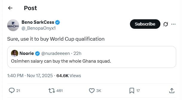 Post beno sarkcess benopaonyxl subscribe sure use it to buy world cup qualificat