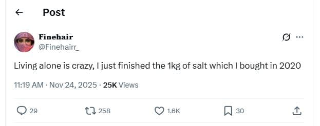 Post finebair finehairr_ living alone is crazy i just finished the ikg of salt w