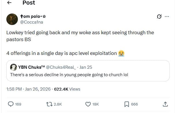 Post tom polo coccalna lowkey tried going back and my woke ass kept seeing throu